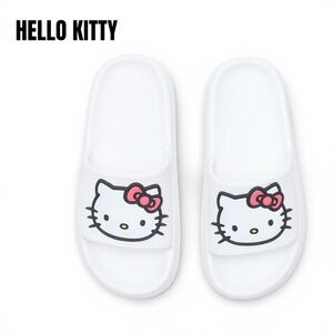 Hello Kitty White Slides Womens Size Small